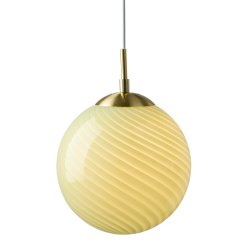 Candy Ball Pendel - 30 - Oliven/Messing - Halo Design