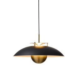 Stepp Pendel - 46 - Sort/Messing - 3-Trin - Halo Design