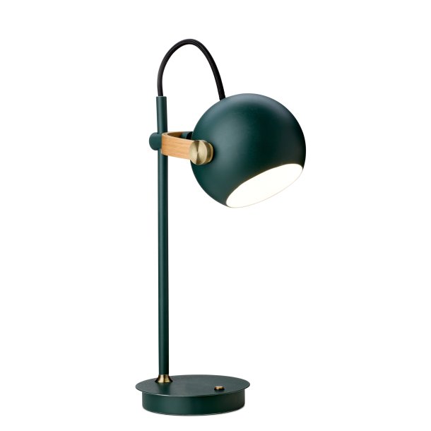 DC Transportabel Bordlampe - Dyb Gr�n/Eg/Messing - �12 - Halo Design