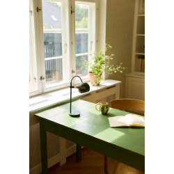 DC Transportabel Bordlampe - Dyb Gr�n/Eg/Messing - �12 - Halo Design