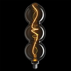 Triple Pre Nero - LED - E27 - 4w - 3 Trins - 1800K - Klar - Unison