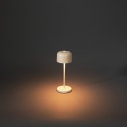Lille Mini Bordlampe - Genopladelig - Indend�rs og Udend�rs - Sand - Raxon