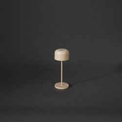 Lille Mini Bordlampe - Genopladelig - Indend�rs og Udend�rs - Sand - Raxon