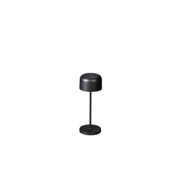Lille Mini Bordlampe - Genopladelig - Indendrs og Udendrs - Sort - Raxon