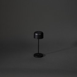 Lille Mini Bordlampe - Genopladelig - Indend�rs og Udend�rs - Sort - Raxon