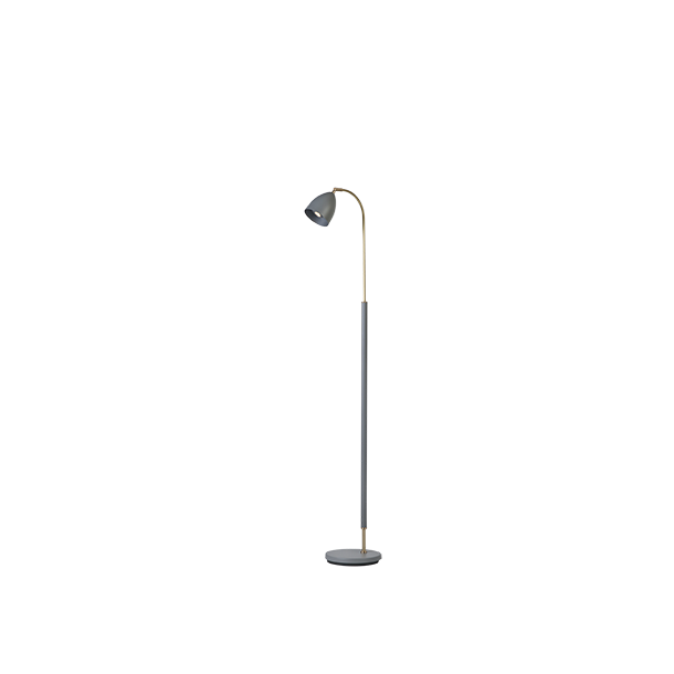 Deluxe Gulvlampe - Gr/Messing - Belid