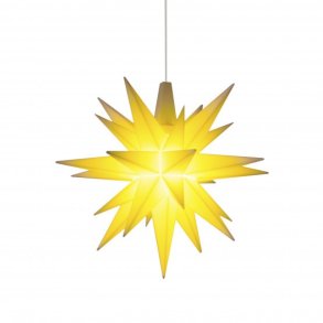 Herrnhuter stjerne - 8cm - Gul