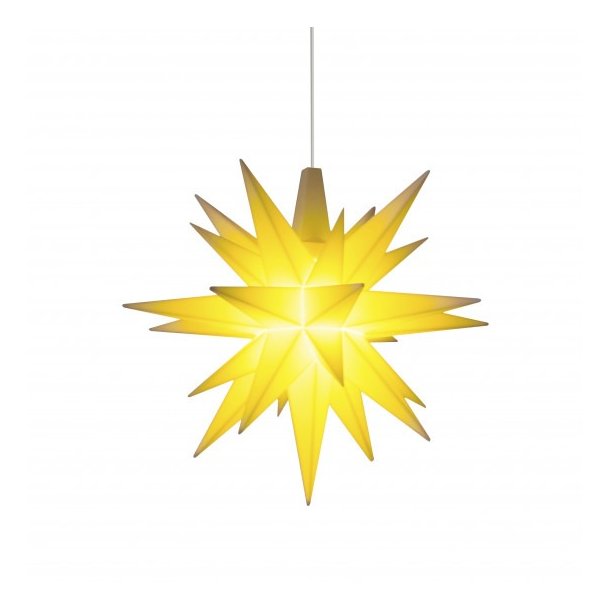 Herrnhuter stjerne - 8cm - Gul