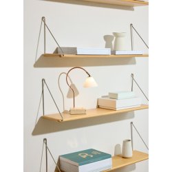 Question Batteri Bordlampe - 3 Trin - Kobber/Opal Glas - 10 - Halo Design