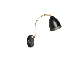 Deluxe V�glampe - Sort/Messing - Belid