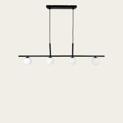 Alice Langpendel - 4 Kupler - Sort/Hvid - Dyberg Larsen