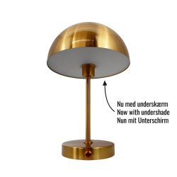 Stockholm V2 Bordlampe - Genopladelig - 3-Trin - Antik Messing - Dyberg Larsen