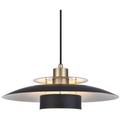 Srup Pendel - 40 - Sort/Antik Messing - Halo Design