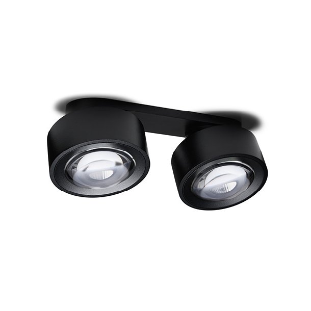 Easy Lens Dobbelt - Loftspot - Sort - Antidark