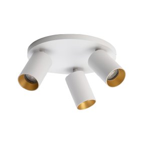 SpotOn - Circle3 - Hvid/Guld - Antidark