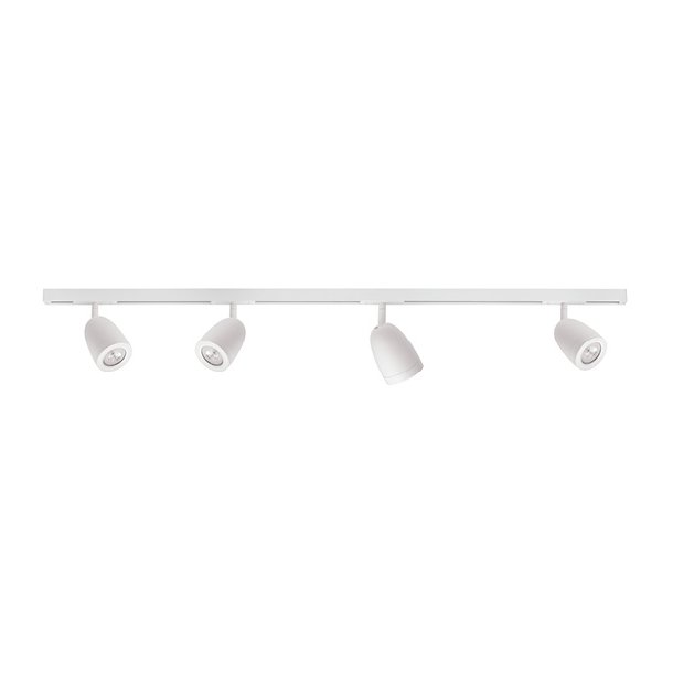 Designline Bell - 4 Spotskinne - 1,9 Meter - Hvid - Antidark