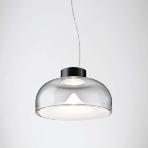 Aella Mini S 30 Pendel - Transperant / Mat Sort - 3000K - Leucos