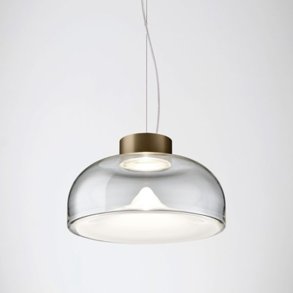 Aella Mini S 30 Pendel - Transperant / Mat Bronze - 3000K - Leucos