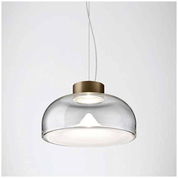 Aella Mini S 30 Pendel - Transperant / Mat Bronze - 3000K - Leucos