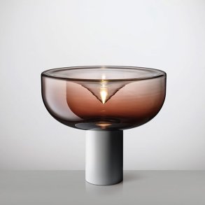 Aella Mini T 30 Bordlampe - Burgundy / Mat Hvid - 3000K - Leucos