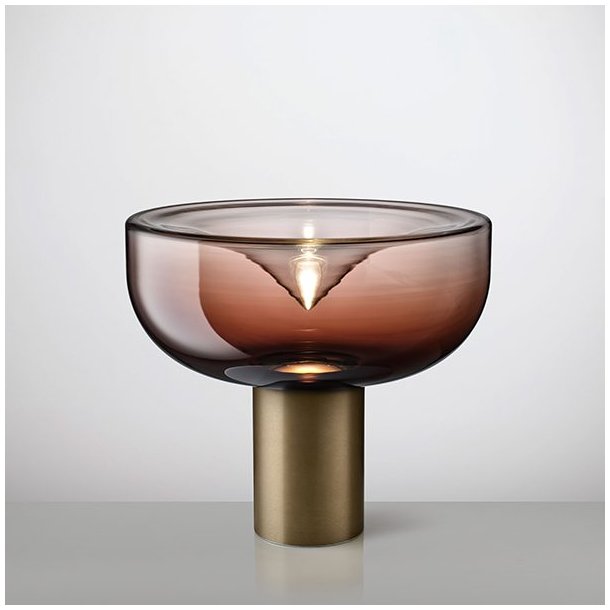 Aella Mini T 30 Bordlampe - Burgundy / Bronze - 3000K - Leucos