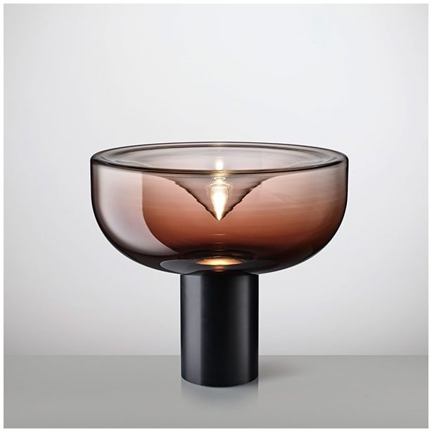 Aella Mini T 30 Bordlampe - Burgundy / Sort - 2700K - Leucos