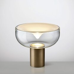 Aella Mini T 30 Bordlampe - Transparent / Bronze - 3000K - Leucos