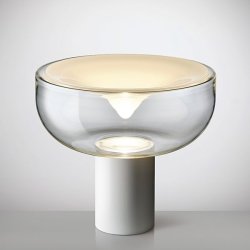 Aella T 45 Bordlampe - 2700K - Transparent/Hvid - Leucos