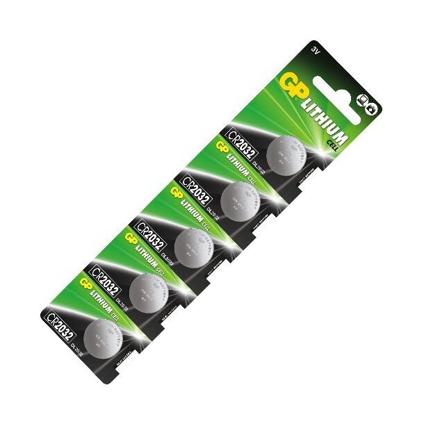 Batteri - CR2032 - knapcelle batteri - 3V - 5 Pak