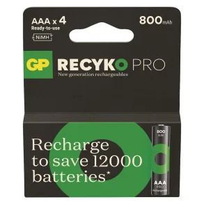 Batterier - Genopladelige - AAA/LR03 - 800mAh - 4pak