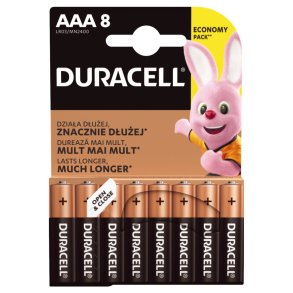 Duracell Batterier - AAA/LR03 - 8-pak