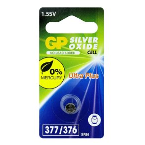 Batteri - 377 / 376 - knapcelle batteri - 1,55V - Silver oxide