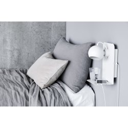 Ball Magnet - Vglampe m USB - Mat Hvid- Frandsen