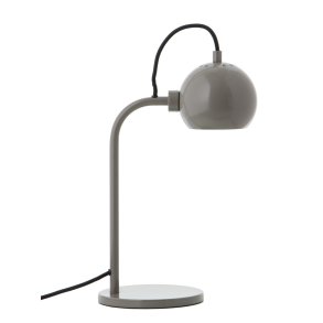 Ball Single Bordlampe - Glossy Warm Grey - Frandsen - UDSTILLINGSMODEL