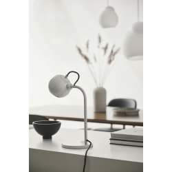 Ball Single Bordlampe - Glossy Pale Grey - Frandsen - UDSTILLINGSMODEL