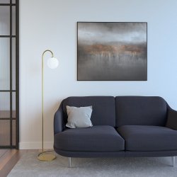 Ballon Gulvampe - Messing - Herstal