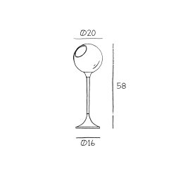 Ballroom Bordlampe - Opal Hvid - Design By Us