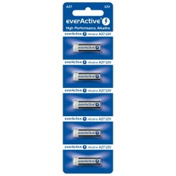 Batterier - 27A - EverActive - Alkaline - 12V - 5stk