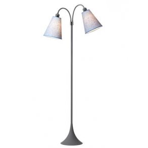 Fodgnger Gulvlampe - Soft Gr/Bl Nistret - Nielsen Light