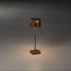  Fin Bordlampe - USB - Rust - Konstsmide