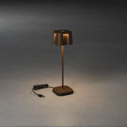  Fin Bordlampe - USB - Rust - Konstsmide