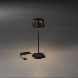 Fin Bordlampe - USB - Sort - Konstsmide