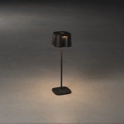 Fin Bordlampe - USB - Sort - Konstsmide