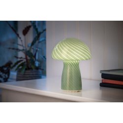 Batteri Bordlampe - Mushroom - Genopladelig - Gr�n - Veli-Line