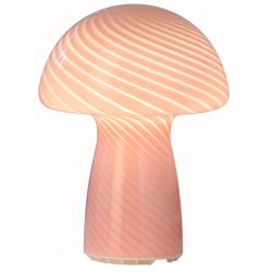Batteri Bordlampe - Mushroom - Genopladelig - Rosa - Veli-Line