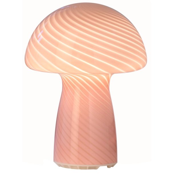 Batteri Bordlampe - Mushroom - Genopladelig - Rosa - Veli-Line