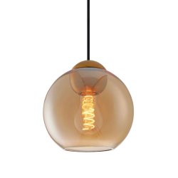 Bubbles Pendel - 18 - Amber/Messing - Halo Design