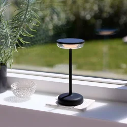 Breeze LED Bordlampe - Solcelle - Sort - Nielsen Light