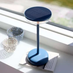 Breeze LED Bordlampe - Solcelle - St�vet Bl� - Nielsen Light