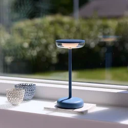 Breeze LED Bordlampe - Solcelle - St�vet Bl� - Nielsen Light